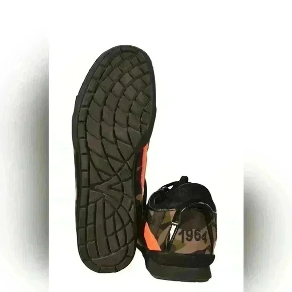 DSQUARED2 Olive Green Black Nylon Camouflage Tech Sneaker 10US Italy - Picture 5 of 9